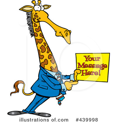 Royalty-Free (RF) Giraffe Clipart Illustration by toonaday - Stock Sample #439998