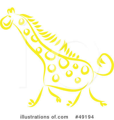 Royalty-Free (RF) Giraffe Clipart Illustration by Prawny - Stock Sample #49194