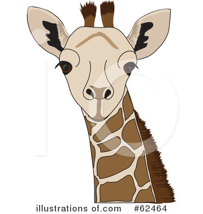 Royalty-Free (RF) Giraffe Clipart Illustration by Pams Clipart - Stock Sample #62464