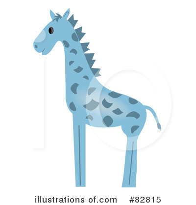 Royalty-Free (RF) Giraffe Clipart Illustration by Pams Clipart - Stock Sample #82815