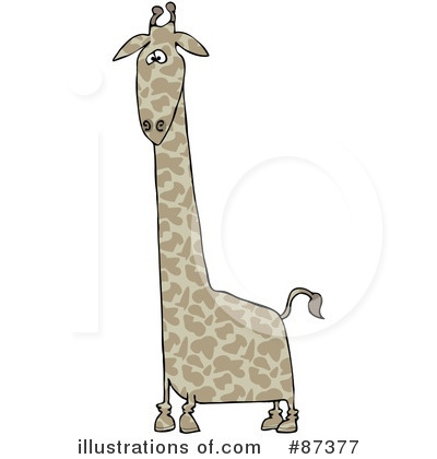 Royalty-Free (RF) Giraffe Clipart Illustration by djart - Stock Sample #87377