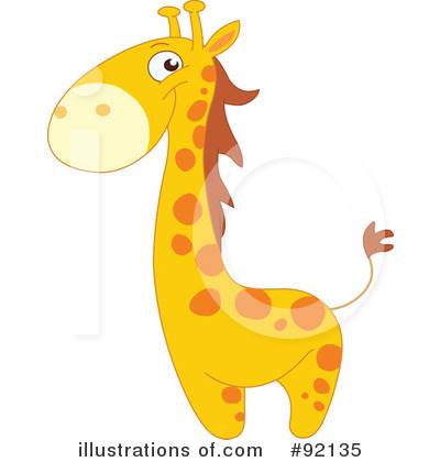 Royalty-Free (RF) Giraffe Clipart Illustration by yayayoyo - Stock Sample #92135
