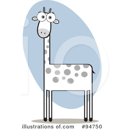 Royalty-Free (RF) Giraffe Clipart Illustration by Qiun - Stock Sample #94750