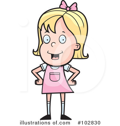 Royalty-Free (RF) Girl Clipart Illustration by Cory Thoman - Stock Sample #102830