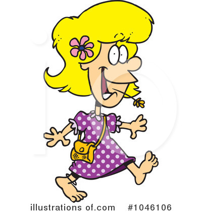 Royalty-Free (RF) Girl Clipart Illustration by toonaday - Stock Sample #1046106