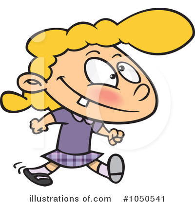 Royalty-Free (RF) Girl Clipart Illustration by toonaday - Stock Sample #1050541