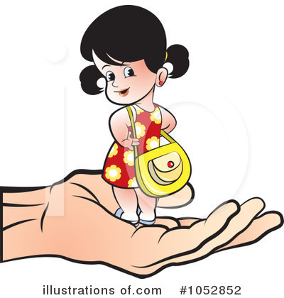 Royalty-Free (RF) Girl Clipart Illustration by Lal Perera - Stock Sample #1052852