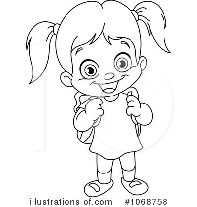 Royalty-Free (RF) Girl Clipart Illustration by yayayoyo - Stock Sample #1068758