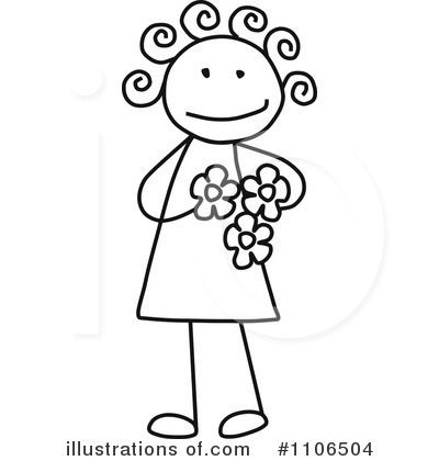 Royalty-Free (RF) Girl Clipart Illustration by C Charley-Franzwa - Stock Sample #1106504