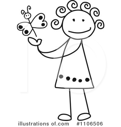 Royalty-Free (RF) Girl Clipart Illustration by C Charley-Franzwa - Stock Sample #1106506