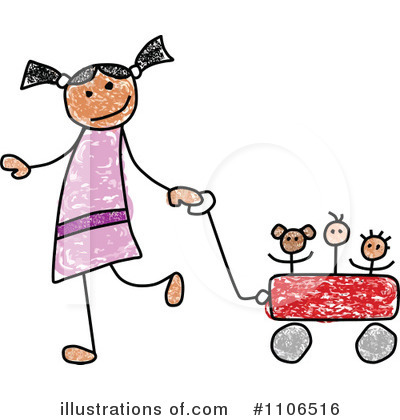 Royalty-Free (RF) Girl Clipart Illustration by C Charley-Franzwa - Stock Sample #1106516