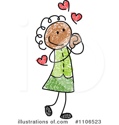 Royalty-Free (RF) Girl Clipart Illustration by C Charley-Franzwa - Stock Sample #1106523