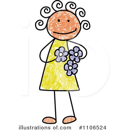 Royalty-Free (RF) Girl Clipart Illustration by C Charley-Franzwa - Stock Sample #1106524