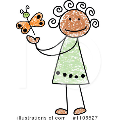 Royalty-Free (RF) Girl Clipart Illustration by C Charley-Franzwa - Stock Sample #1106527