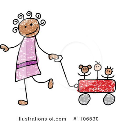 Royalty-Free (RF) Girl Clipart Illustration by C Charley-Franzwa - Stock Sample #1106530