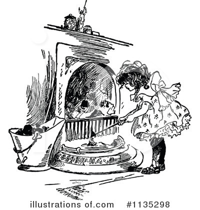 Royalty-Free (RF) Girl Clipart Illustration by Prawny Vintage - Stock Sample #1135298