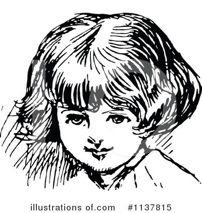 Royalty-Free (RF) Girl Clipart Illustration by Prawny Vintage - Stock Sample #1137815