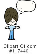 Girl Clipart #1174401 by lineartestpilot