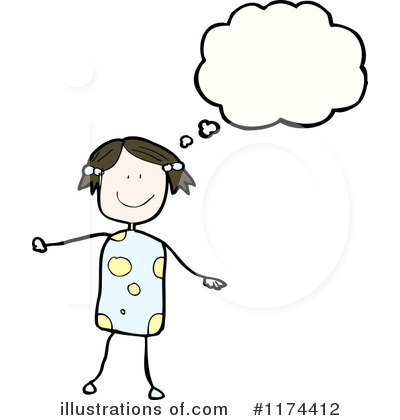 Royalty-Free (RF) Girl Clipart Illustration by lineartestpilot - Stock Sample #1174412
