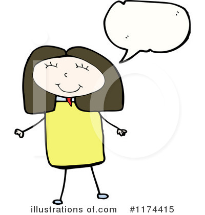 Royalty-Free (RF) Girl Clipart Illustration by lineartestpilot - Stock Sample #1174415
