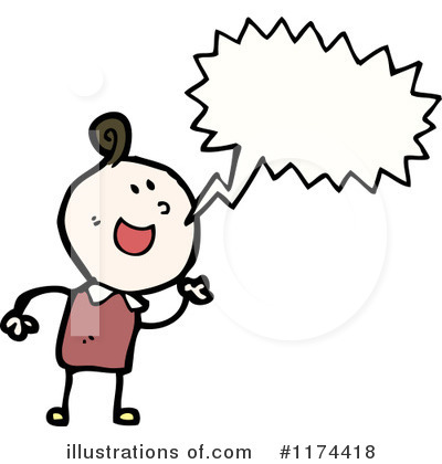 Royalty-Free (RF) Girl Clipart Illustration by lineartestpilot - Stock Sample #1174418