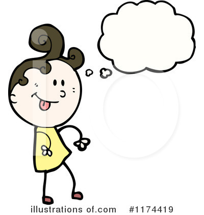 Royalty-Free (RF) Girl Clipart Illustration by lineartestpilot - Stock Sample #1174419