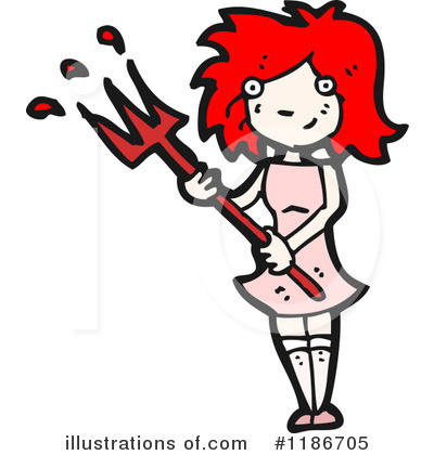 Royalty-Free (RF) Girl Clipart Illustration by lineartestpilot - Stock Sample #1186705