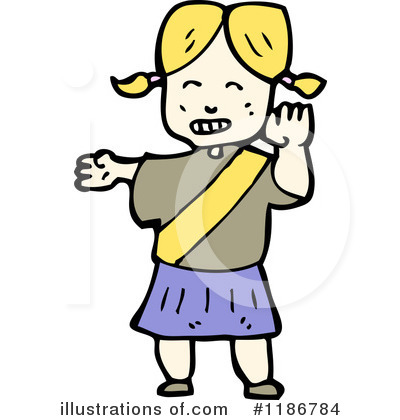 Royalty-Free (RF) Girl Clipart Illustration by lineartestpilot - Stock Sample #1186784