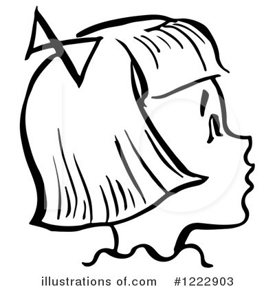 Royalty-Free (RF) Girl Clipart Illustration by Picsburg - Stock Sample #1222903