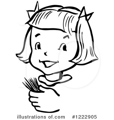 Royalty-Free (RF) Girl Clipart Illustration by Picsburg - Stock Sample #1222905