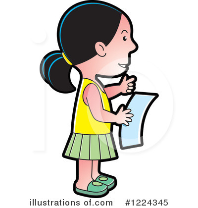 Royalty-Free (RF) Girl Clipart Illustration by Lal Perera - Stock Sample #1224345
