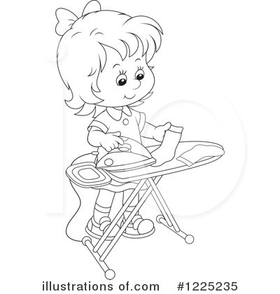 Royalty-Free (RF) Girl Clipart Illustration by Alex Bannykh - Stock Sample #1225235