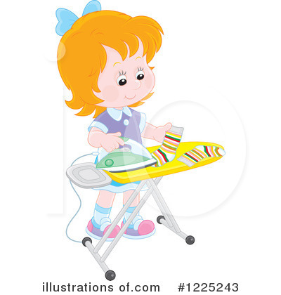 Ironing Board Clipart #1225243 by Alex Bannykh