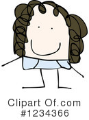 Girl Clipart #1234366 by lineartestpilot