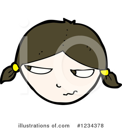 Royalty-Free (RF) Girl Clipart Illustration by lineartestpilot - Stock Sample #1234378