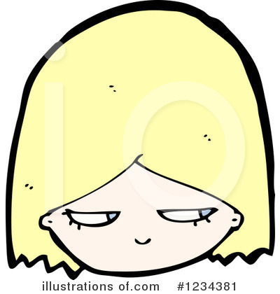 Royalty-Free (RF) Girl Clipart Illustration by lineartestpilot - Stock Sample #1234381