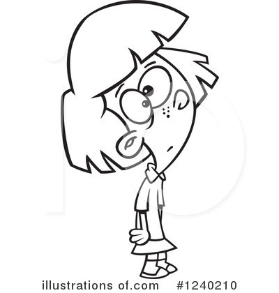 Royalty-Free (RF) Girl Clipart Illustration by toonaday - Stock Sample #1240210