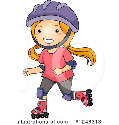 Roller Skating Clipart #1246313 by BNP Design Studio