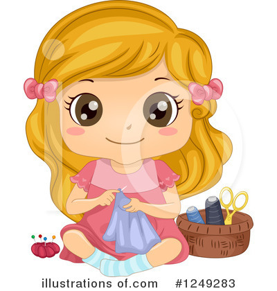 Royalty-Free (RF) Girl Clipart Illustration by BNP Design Studio - Stock Sample #1249283