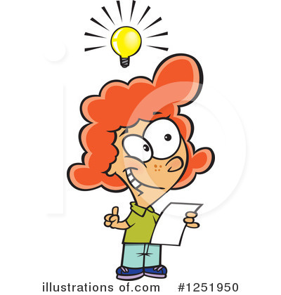 Royalty-Free (RF) Girl Clipart Illustration by toonaday - Stock Sample #1251950