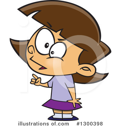 Royalty-Free (RF) Girl Clipart Illustration by toonaday - Stock Sample #1300398
