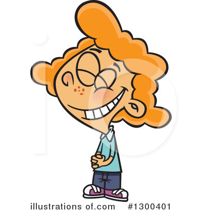 Royalty-Free (RF) Girl Clipart Illustration by toonaday - Stock Sample #1300401