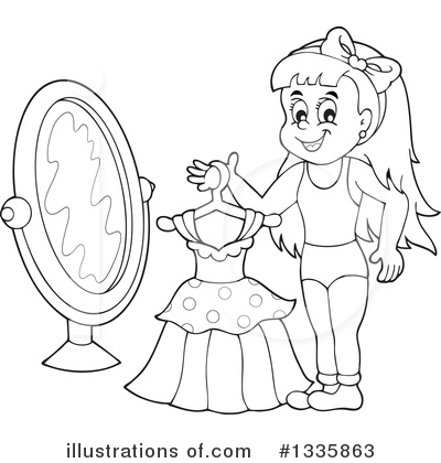Royalty-Free (RF) Girl Clipart Illustration by visekart - Stock Sample #1335863