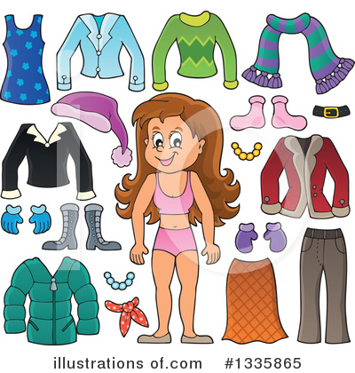 Winter Clothes Clipart #1335865 by visekart