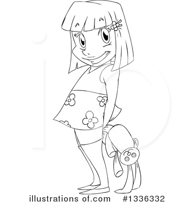 Royalty-Free (RF) Girl Clipart Illustration by Liron Peer - Stock Sample #1336332