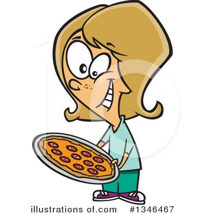 Royalty-Free (RF) Girl Clipart Illustration by toonaday - Stock Sample #1346467