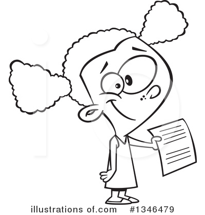 Royalty-Free (RF) Girl Clipart Illustration by toonaday - Stock Sample #1346479