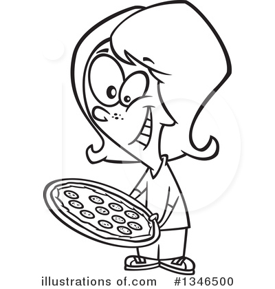 Royalty-Free (RF) Girl Clipart Illustration by toonaday - Stock Sample #1346500