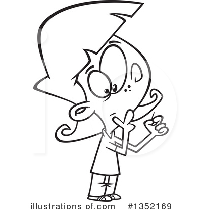 Royalty-Free (RF) Girl Clipart Illustration by toonaday - Stock Sample #1352169