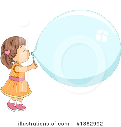 Blowing Bubbles Clipart #1362992 by BNP Design Studio